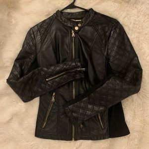 Small Express black leather jacket